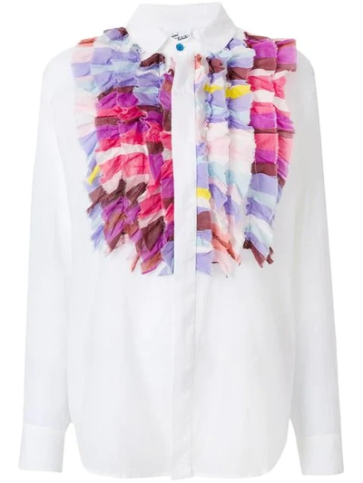 Michel Klein Ruffled Bib Shirt