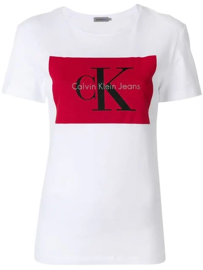 Calvin Klein Jeans Est.1978 Calvin Klein Jeans Logo Print T-shirt - White