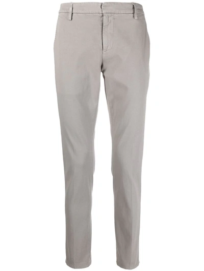 Dondup Slim-cut Straight-leg Chinos In Grey