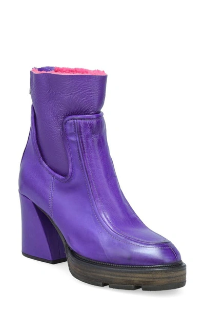 A.s.98 Linkin Fleece Lined Boot In Purple