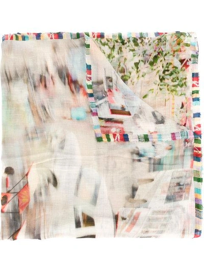 Faliero Sarti Printed Distortion Scarf - Multicolour