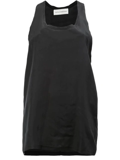 Faith Connexion Racer Back Tank Top In Black