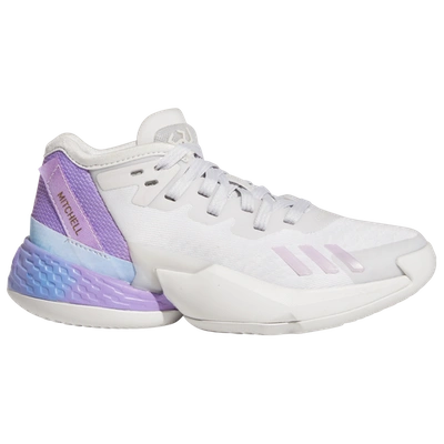 Adidas Originals Adidas Little Kids' D. O.n. Issue #4 Basketball Shoes In Cloud White/bliss Lilac/almost Blue