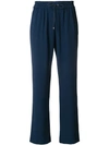 Kenzo Side Stripe Track Pants In Blue