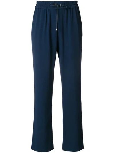 Kenzo Side Stripe Track Pants In Blue