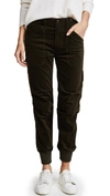 Vince Slouchy Corduroy Military Pants In Olive