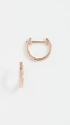 Ef Collection 14k Gold Mini Huggie Earrings In Yellow Gold