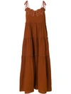 See By Chloé Embroidered Flower Maxi Dress