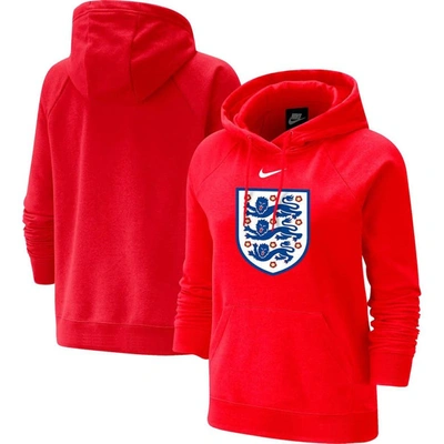 Nike Red England National Team Varsity Raglan Tri-blend Pullover Hoodie