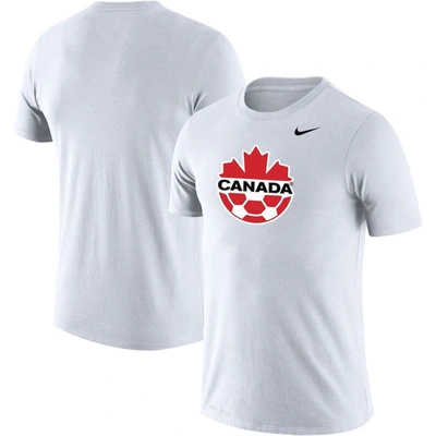 Nike White Canada Soccer Primary Logo Legend Performance T-shirt