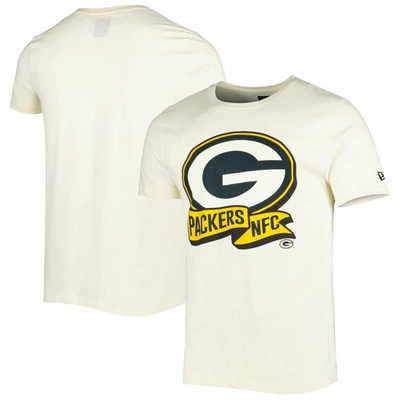 New Era Cream Green Bay Packers Sideline Chrome T-shirt