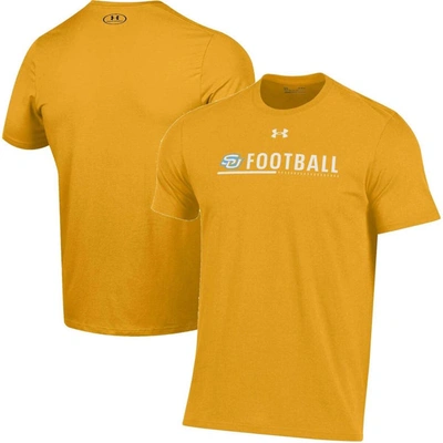 Under Armour Gold Southern University Jaguars 2022 Sideline Football Performance Cotton T-shirt