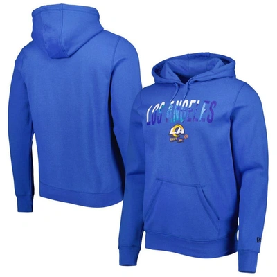 New Era Royal Los Angeles Rams Ink Dye Pullover Hoodie