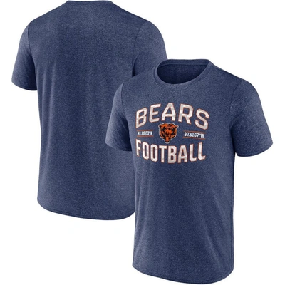 Fanatics Branded Heathered Navy Chicago Bears Want To Play T-shirt
