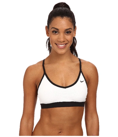 Nike Pro Indy Bra In White/white/black/black | ModeSens