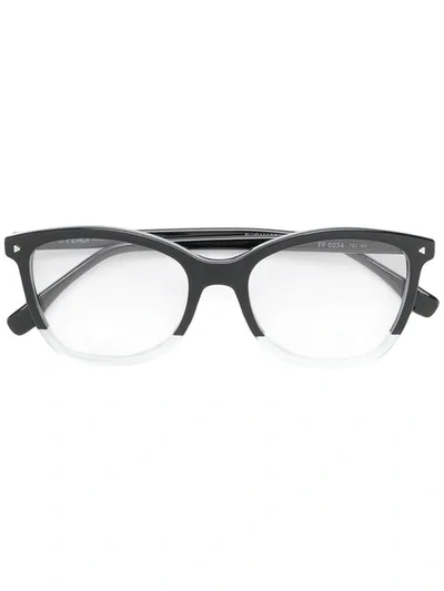 Fendi Square Frame Glasses In Black
