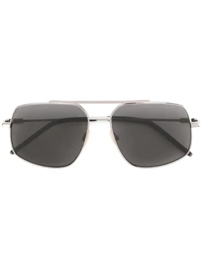 Fendi Aviator Sunglasses In Metallic