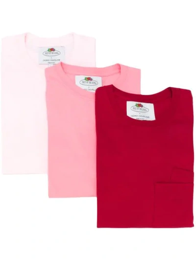 Cedric Charlier Chest Pocket T-shirt In Pink