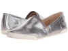 Frye 'melanie' Slip-on In Pewter Metallic Leather