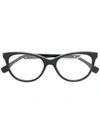 Fendi Cat Eye Glasses In Black