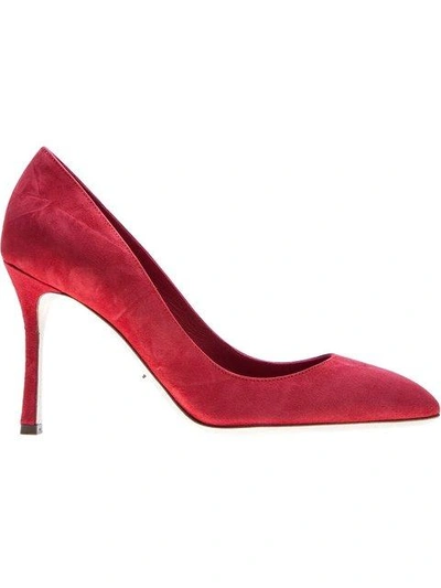Sergio Rossi Stiletto Heel Pumps In Bloody Mary