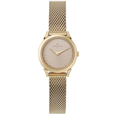 Pierre Cardin Quartz Metal Strap Watches In Gold