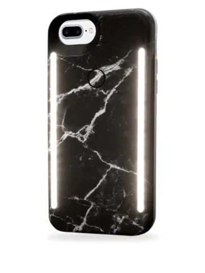 Lumee Duo Led Lighting Black Marble Iphone Iphone 6 Plus, 7 Plus, 8 Plus Case