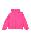 K-way Kids' P. Le Vrai 3.0 Claude Waterproof Hooded Jacket In Pink