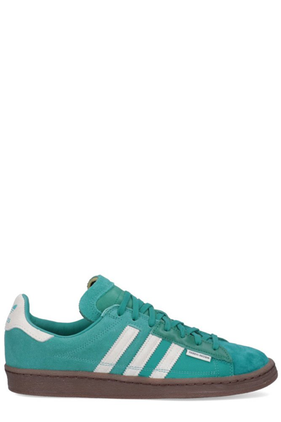 Adidas Originals X Darryl Brown Campus 80 Low-top Sneakers In Jade Green Forest Green Off White