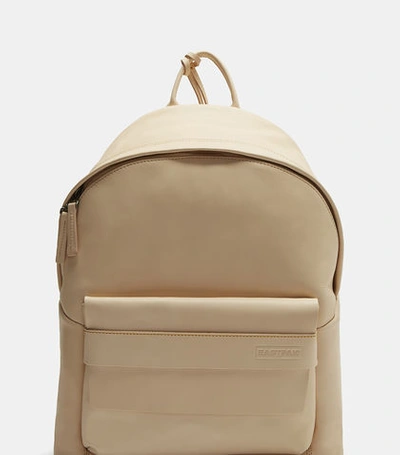 Eastpak Padded Pak'r Leather Backpack In Beige ModeSens