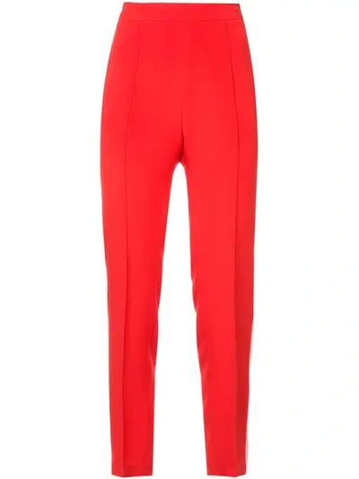 Hebe Studio Smoking Trousers In Red