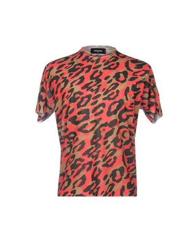 Dsquared2 T-shirts In Red
