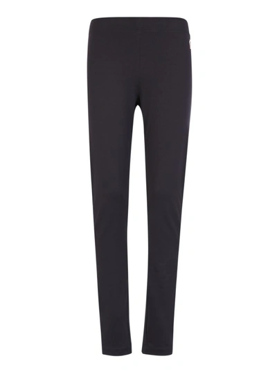 Moncler Grenoble Logo Patch Leggings In Black