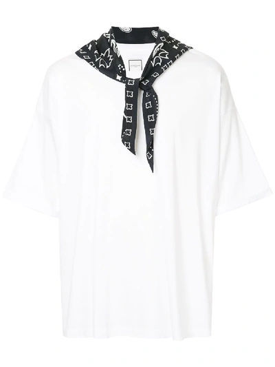 Wooyoungmi Bandana Collar T-shirt In White