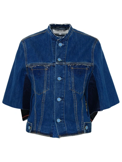 Blue Of A Kind Cotton Jacket In Blue