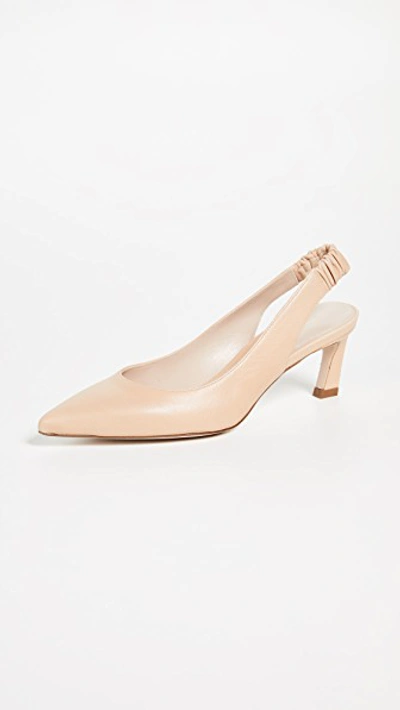 Stuart Weitzman Hayday Leather Slingback Pump In Blush