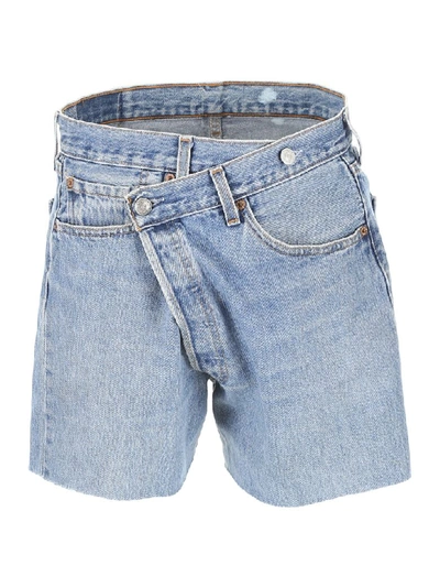 R13 Refurbished Denim Shorts In Vintage (blue)