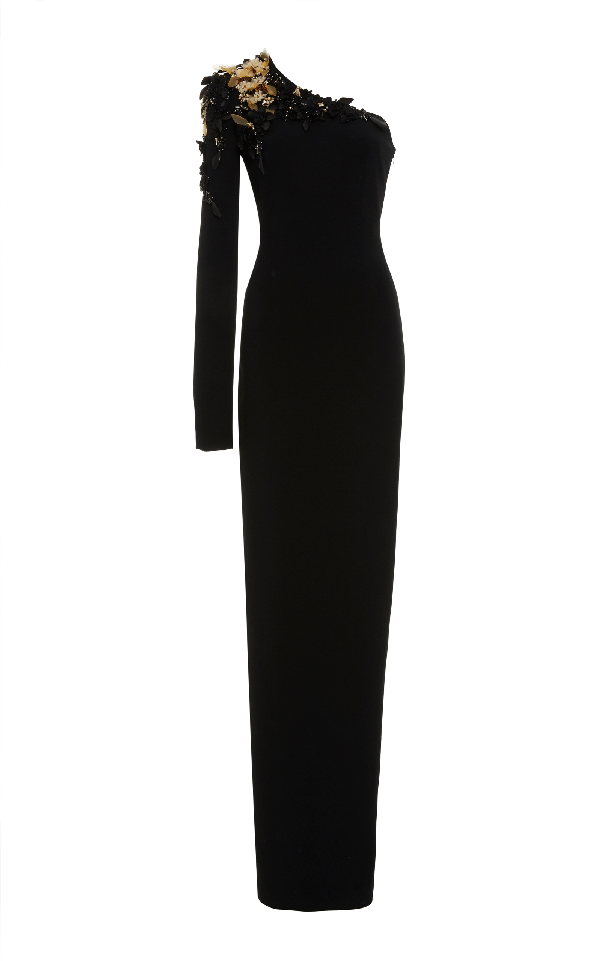 single sleeve gown