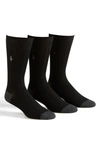 Polo Ralph Lauren 3-pack Ribbed Socks In Black