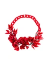 Isabel Marant Honolulu Flower Necklace In Red