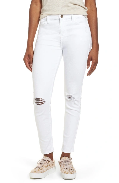 Jen7 Ankle Skinny Jeans In White 2