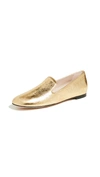 Stuart Weitzman Myguy Venetian Loafer In Gold