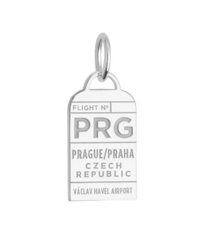 Jet Set Candy Prague, Czech Republic Prg Luggage Tag Charm In Silver