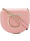 Ferragamo Medium Vela Calfskin Shoulder Bag In Pink