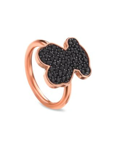 Tous Spinel Bear Ring In Pink