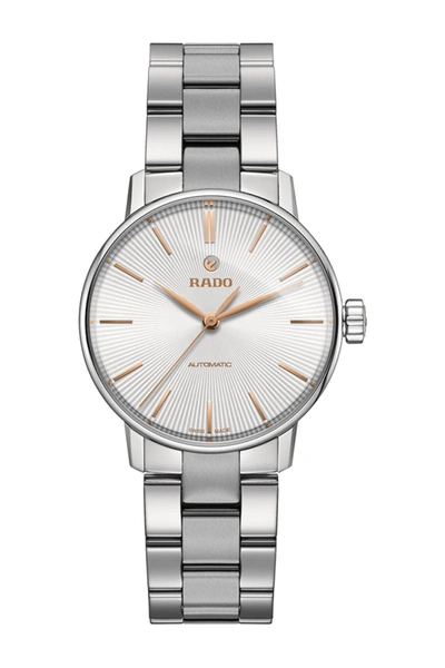 Rado Coupole Classic Automatic Ceramic & Stainless Steel Watch, 32mm In Silver