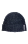 Bruno Magli Cashmere Ribbed Cuff Beanie In Black