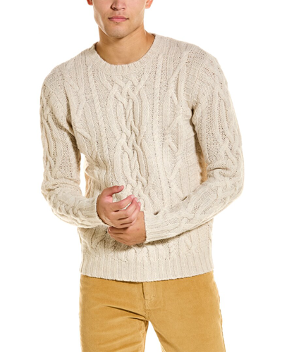 Loft 604 Links Wool Sweater In White