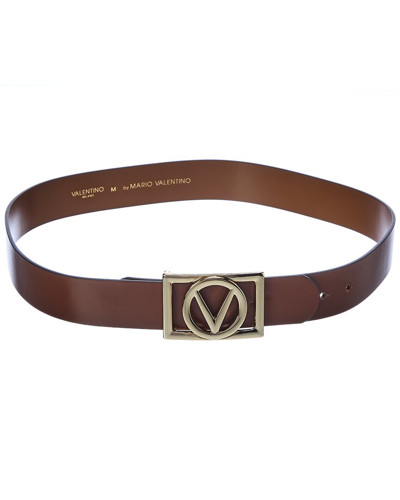 Valentino By Mario Valentino Dolly Soave Leather Belt In Black