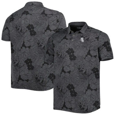 Tommy Bahama Black Chicago White Sox Big & Tall Miramar Blooms Polo